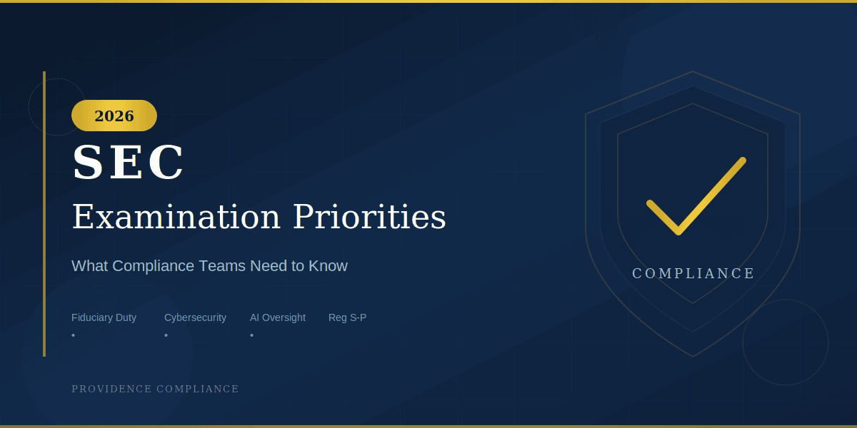 2026 SEC Exam Priorities - What You Need to Know